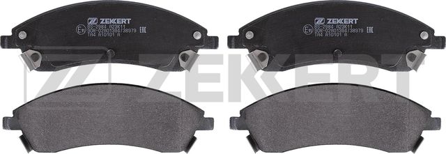 Тормозные колодки Zekkert передние для Cadillac SRX I 2003-2009. Артикул BS-2984