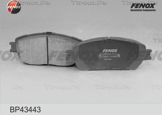 Тормозные колодки Fenox передние для Lexus ES I 1991-1997. Артикул BP43443