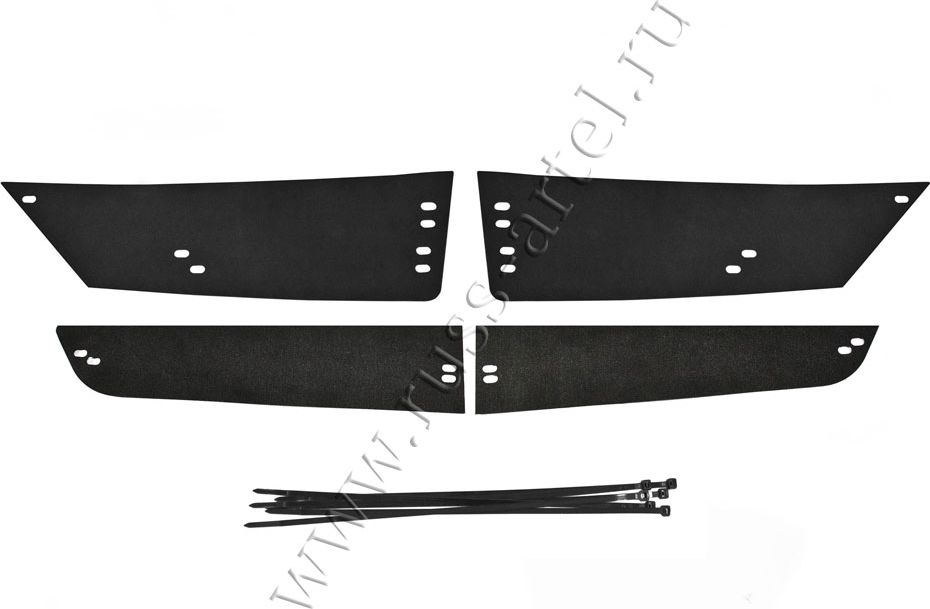 Зимняя заглушка (утеплитель) Русская Артель решетки радиатора и переднего бампера для Renault Logan I 2004-2009. Артикул ZRR-126702