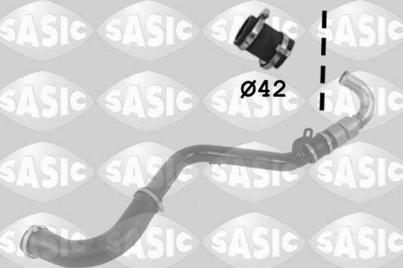 Патрубок интеркулера Sasic верхний для Ford Focus II 2004-2012. Артикул 3336227