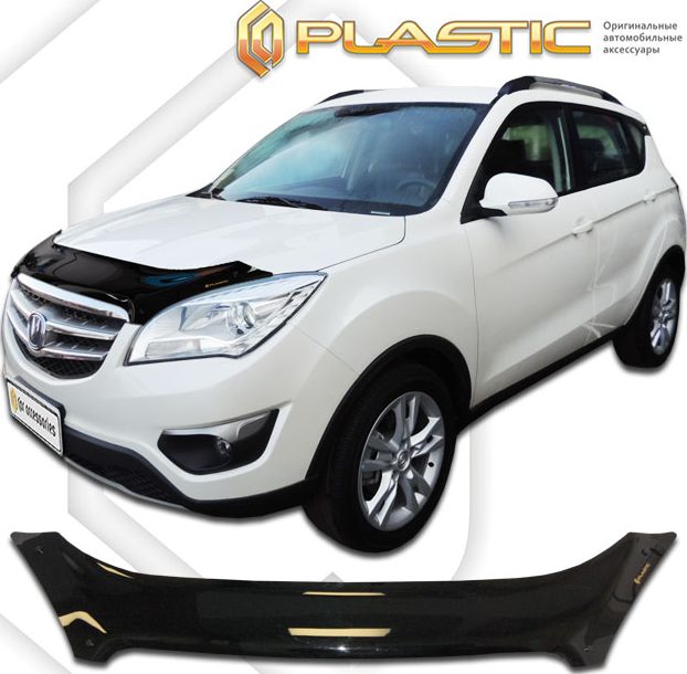 Дефлектор СА Пластик для капота (Classic черный) Changan CS35 2013-2026. Артикул 2010010109356