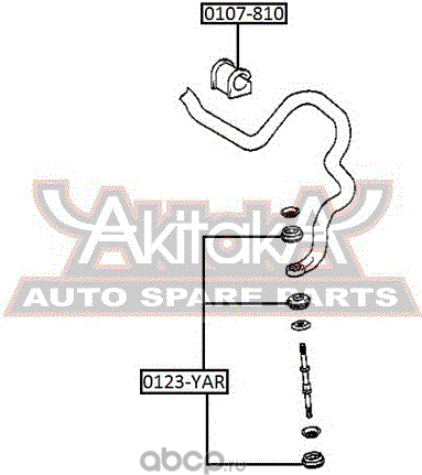 Втулка стабилизатора Asva. Артикул 0107-810