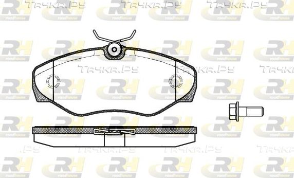 Тормозные колодки RoadHouse передние для Renault Trafic II 2001-2014. Артикул 2834.10