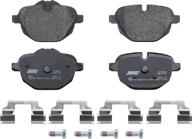 Тормозные колодки Jurid задние для BMW 5 VII (G30/G31) 2016-2026. Артикул 573352J