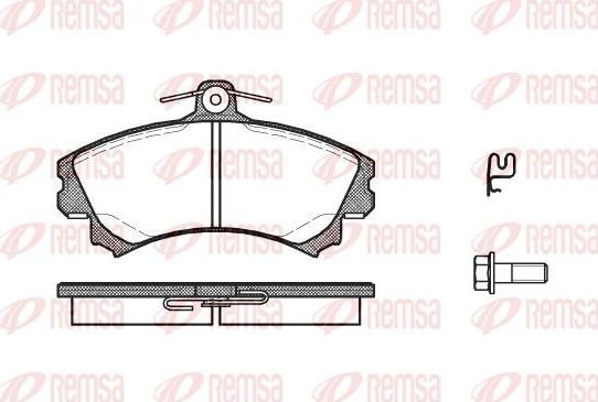 Тормозные колодки Remsa передние для Smart Forfour I (W454) 2004-2006. Артикул 0590.21
