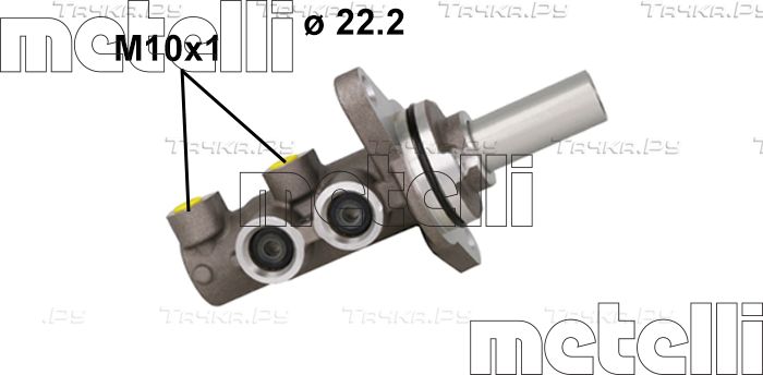 Тормозной цилиндр главный Metelli для Toyota RAV4 IV (CA40) 2013-2019. Артикул 05-1165