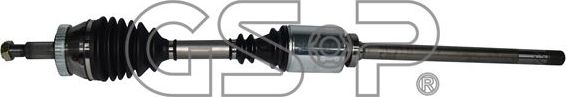 Полуось (привод в сборе, приводной вал) GSP передняя правая для Renault Espace III 2000-2002. Артикул 250272