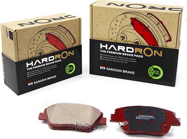 Колодки тормозные передние, SANGSIN BRAKE, HARDRON, HP1107F (HI-Q). Артикул HP1107F