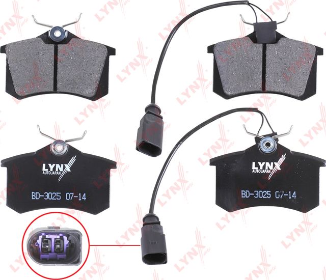 Тормозные колодки LYNXauto. Артикул BD-3025