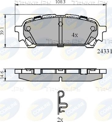 Тормозные колодки Comline Comline. Артикул CBP31775