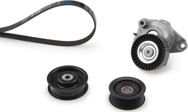 Приводной ремень поликлиновой с роликами (комплект) Gates Micro-V® Kit для Mercedes-Benz GL-Класс I (X164) 2006-2011. Артикул K046PK2403