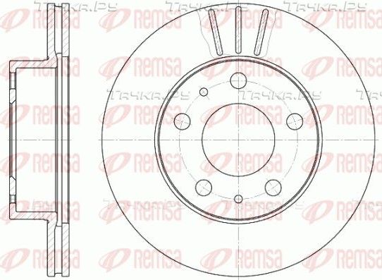 Тормозной диск Remsa передний для Fiat Ducato II 1994-2006. Артикул 6504.10
