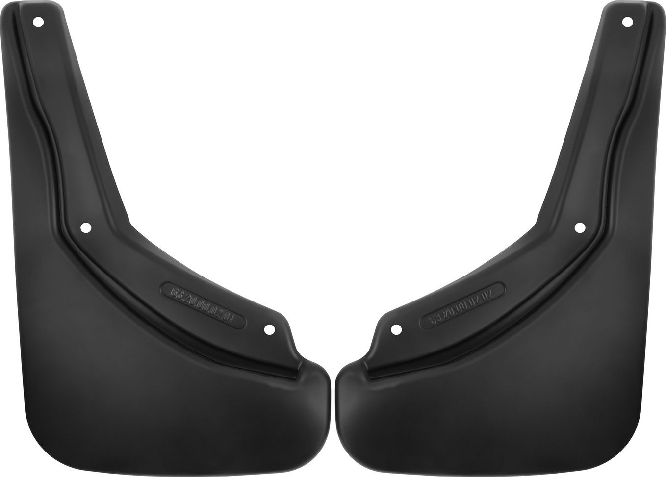 Брызговики Frosch (в пакете) задняя пара для Chery Tiggo 5 рестайлинг 2016-2026. Артикул NLF.63.20.E13