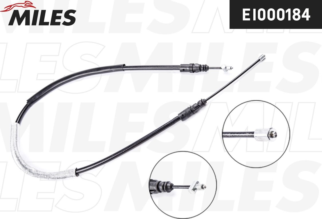 Трос ручника (тросик ручного тормоза) Miles. Артикул EI000184
