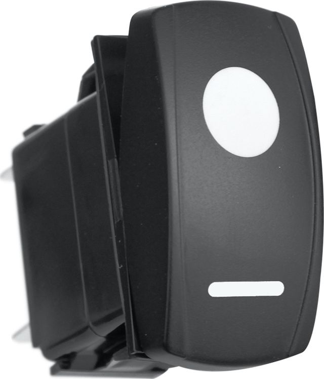 Переключатель РИФ включения/выключения КРУГ ЛИНИЯ с белой подсветкой. Артикул RIF22-1-1103300