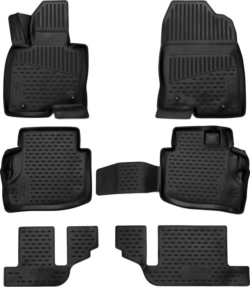 Коврики 3D Format c повышенной износостойкостью для салона Mazda CX-9 кроссовер II 2017-2026. Артикул FORMAT.3D3331210k