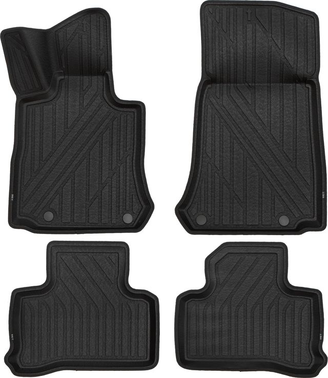 Коврики KVEST 3D для салона Mercedes-Benz GLC-Класс X253 2015-2026 Черный. Артикул KVEST3D01495210k