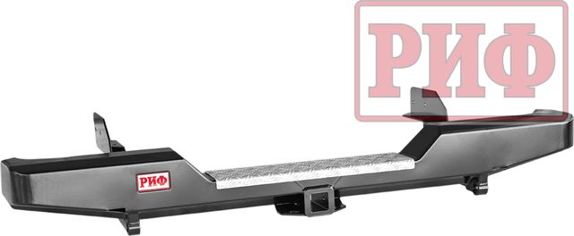 Бампер силовой РИФ задний с квадратом под фаркоп для Toyota Hilux 1983-1997. Артикул RIF106-20100