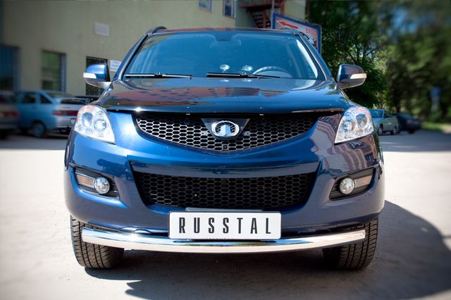 Защита RusStal переднего бампера d76 (дуга) для Great Wall Hover H5 2011-2016. Артикул GH5Z-000302