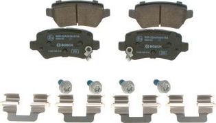 Тормозные колодки Bosch (Low-Metallic) задние для Kia Ceed II 2013-2018. Артикул 0 986 495 319