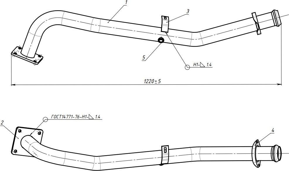 Глушитель Trialli (алюминий / сталь). Артикул ECP 0302