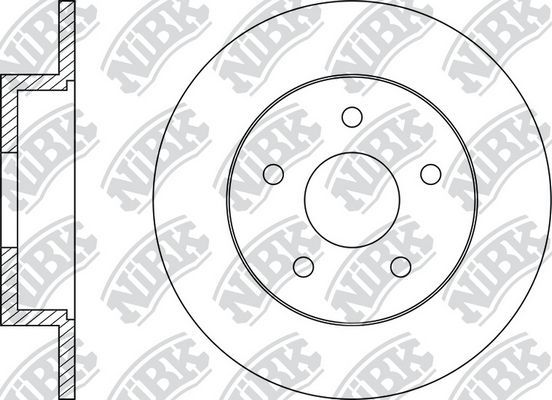 Тормозной диск NiBK задний для Ford Escape II 2007-2012. Артикул RN1521