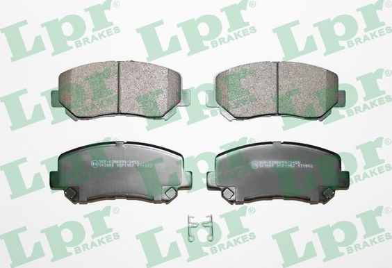 Тормозные колодки LPR передние для Jeep Cherokee V (KL) 2013-2026. Артикул 05P1957