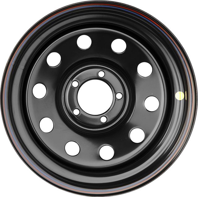 Колёсный диск OFF-ROAD Wheels усиленный стальной черный 5x114,3 8xR16 d84 ET-19 для Jeep Cherokee XJ 1984-2001. Артикул 1680-51484BL-19