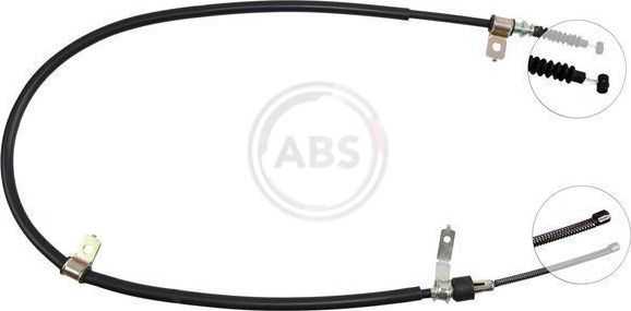 Трос ручника (тросик ручного тормоза) ABS для Daihatsu Feroza 1988-1999. Артикул K10457