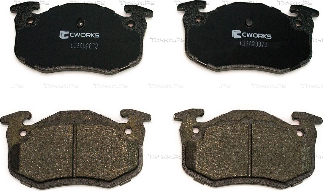 Тормозные колодки Cworks задние для Renault Clio I 1990-1998. Артикул C12CR0073