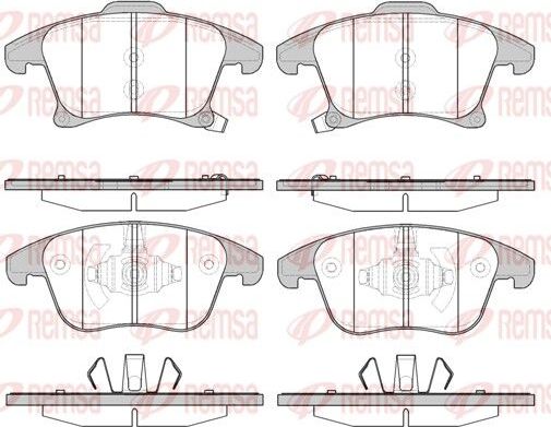 Тормозные колодки Remsa. Артикул 1249.22