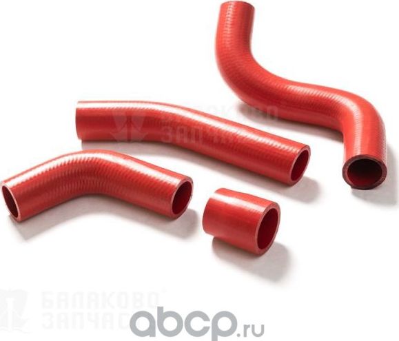 патрубок радиатора БалаковоЗапчасть 21073 из 4-х шт инжектор КРАСНЫЕ усиленные (Балаково Запчасть). Артикул 10142