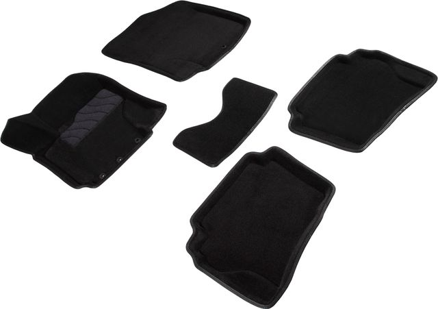 Коврики Seintex 3D ворсовые для салона Hyundai i20 2009-2014 Черные. Артикул 71704