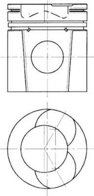 Поршень Kolbenschmidt для Renault Major 1991-1996. Артикул 94511700