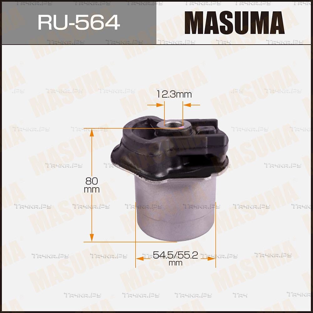 Сайлентблок заднего рычага подвески Masuma правый/левый для Toyota Ist I 2004-2007. Артикул RU-564