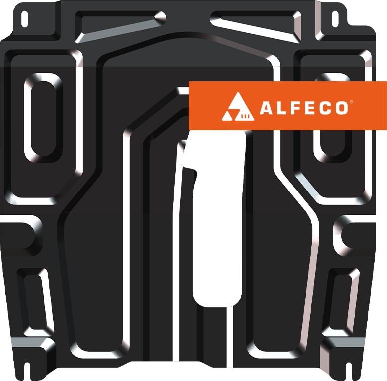 Защита Alfeco для картера и КПП (малая) Ravon R3 Nexia 2015-2026. Артикул ALF.05.07st