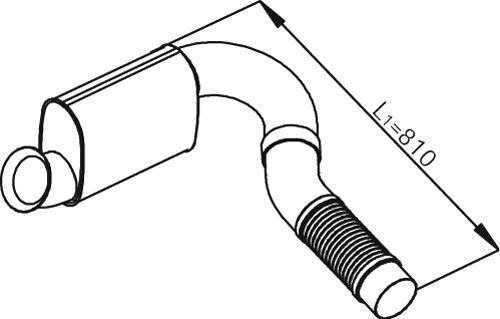 Глушитель Dinex для Mercedes-Benz Axor 2002-2004. Артикул 54178