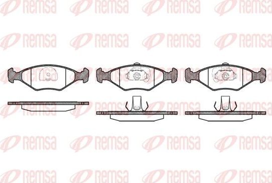 Тормозные колодки Remsa. Артикул 0281.40