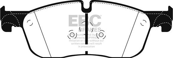 Тормозные колодки EBC Brakes. Артикул DP42255R