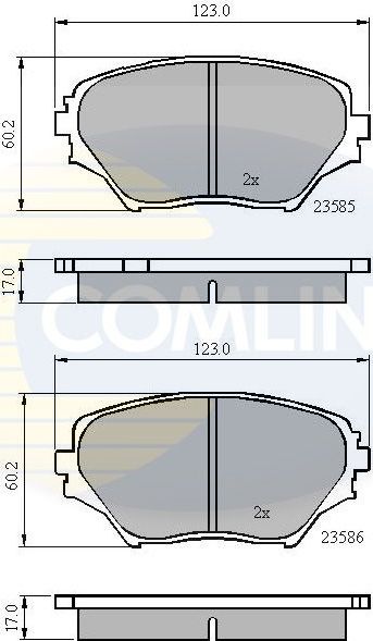 Тормозные колодки Comline Comline. Артикул CBP0944