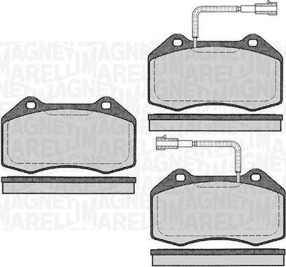 Тормозные колодки Magneti Marelli передние для Alfa Romeo 4C 2013-2016. Артикул 363916060591