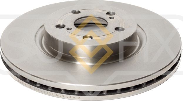 Диск тормозной передний правый/левый TOYOTA AVENSIS (Sufix). Артикул FX1084