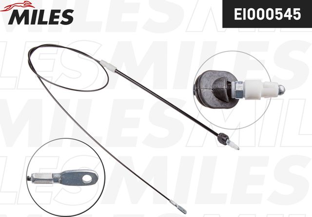 Трос ручника (тросик ручного тормоза) Miles передний для Volkswagen Crafter I 2006-2016. Артикул EI000545