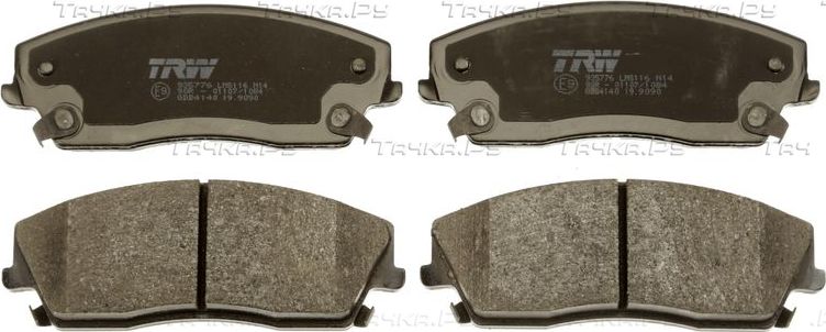 Тормозные колодки TRW передние для Dodge Magnum I 2005-2008. Артикул GDB4140