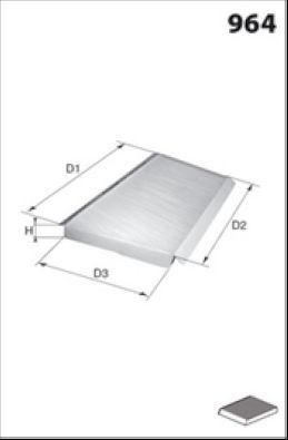 Салонный фильтр MecaFilter. Артикул EAR7084