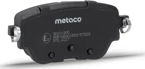 Колодки тормозные задние дисковые к-кт (Metaco). Артикул 3010305
