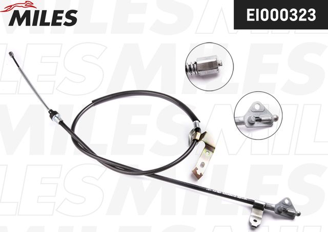 Трос ручника (тросик ручного тормоза) Miles задний левый для Citroen C1 I 2005-2014. Артикул EI000323