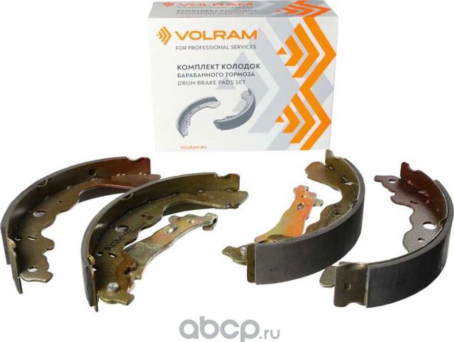 КОЛОДКИ ЗАДНИЕ ДЛЯ А/М LADA LARGUS (12-) RENAULT LOGAN (07-) БЕЗ ABS БАРАБАНН (Volram). Артикул VR26751