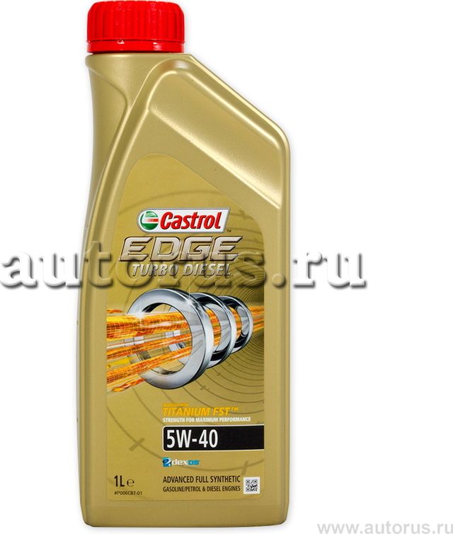 CASTROL EDGE Turbo Diesel 5W-40 Titanium Синт. моторное масло (1). Артикул 15BB03
