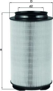 Воздушный фильтр Mahle. Артикул LX 1628